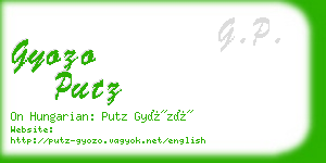 gyozo putz business card